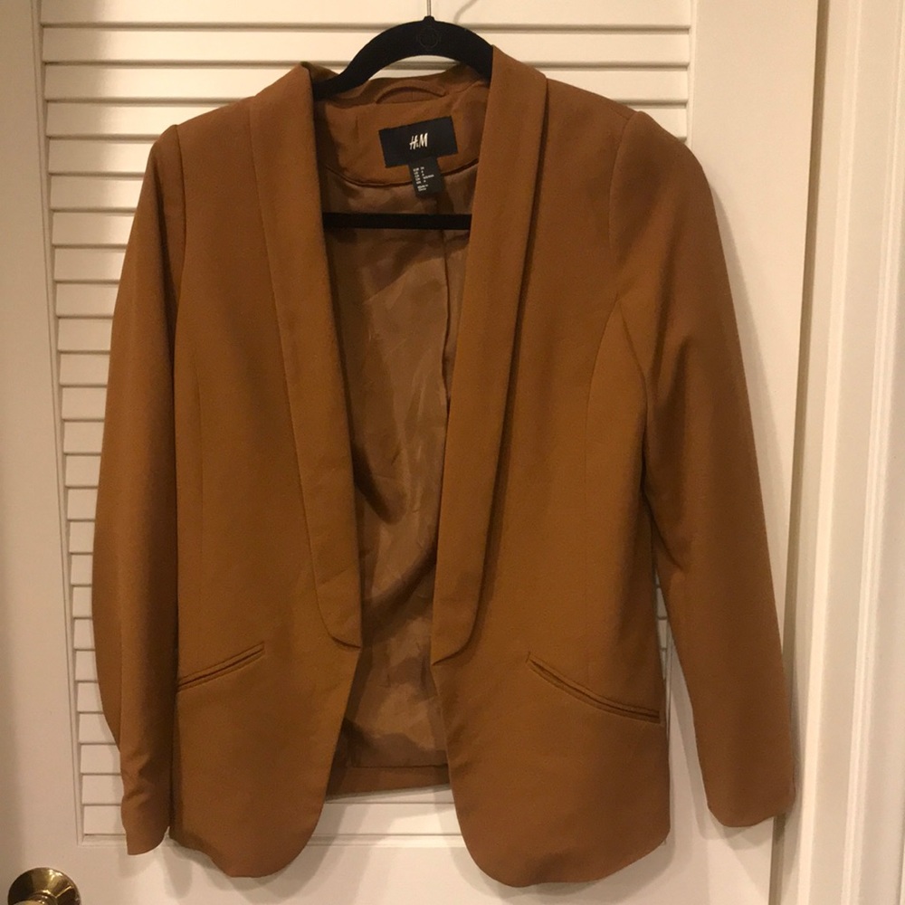 H&M Coffee Blazer Size 6